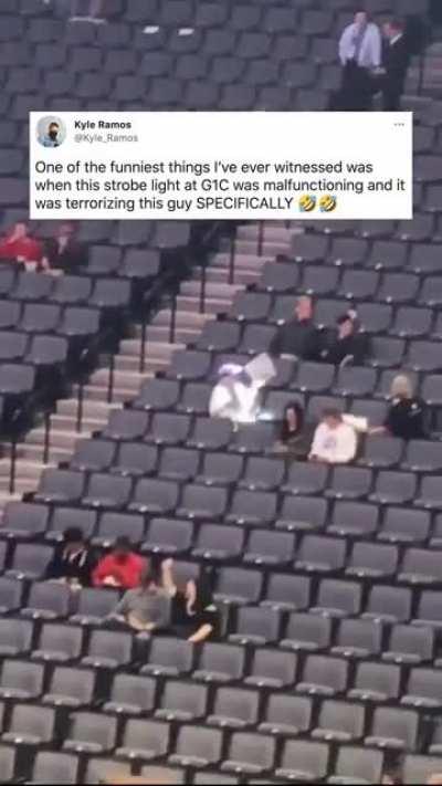 Fuck this one guy watching the game.