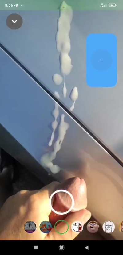 Fully nude in the street. Watch how it swings when I get back in.