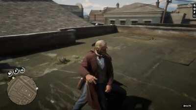 Been playing the game since it came out. Did not know you could yeet people around like this until now, when grappling people with a pistol from behind. This is just endless fun. There's even different throwing styles depending on the direction. The detai