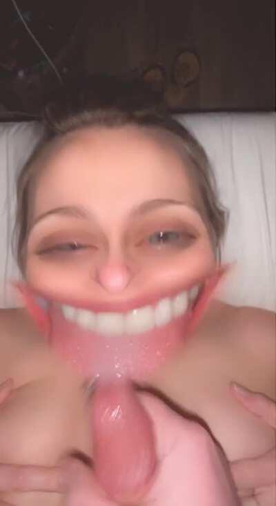 I heard you like cum on the tongue(MUST PLAY WITH SOUND)