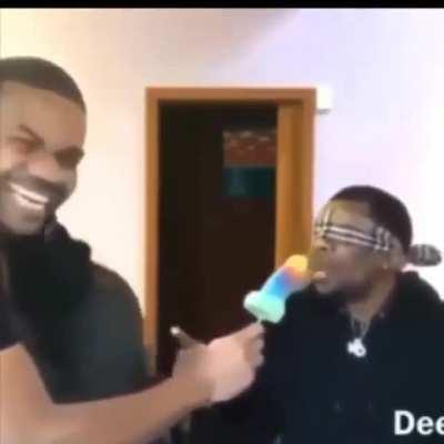 He has a phd in cock sucking