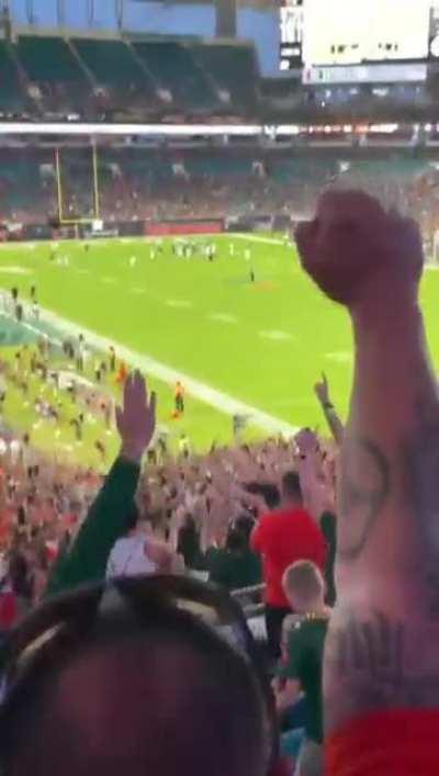 Ruling on the field is…