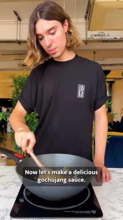 Crispy Korean-Style Tofu with Kimchi Fried Rice