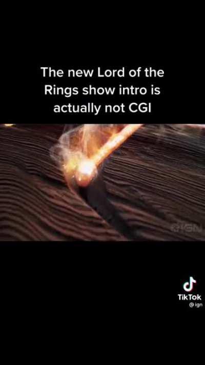The new LOTR show intro is not CGI