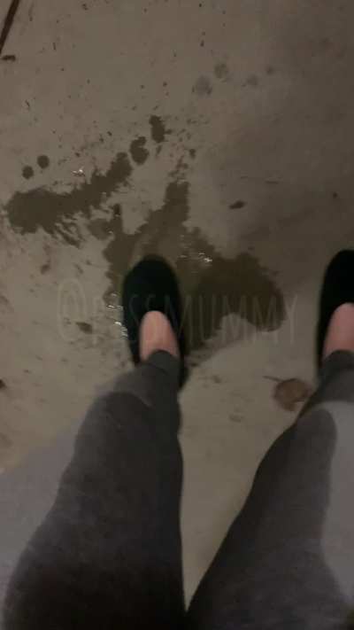 I told him I had to pee and he locked me outside! 