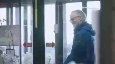 No smile, no enter. Story of my life.