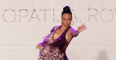 Her titty slips out as she dances