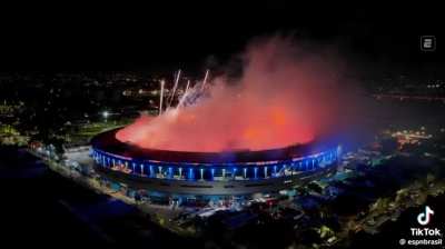 Big soccer clash in South America. This is how the fans set the stage