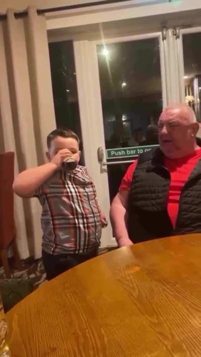 sheldor hitting that guinness