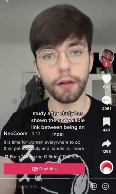 According to this guy, we should give ourselves to incel for 