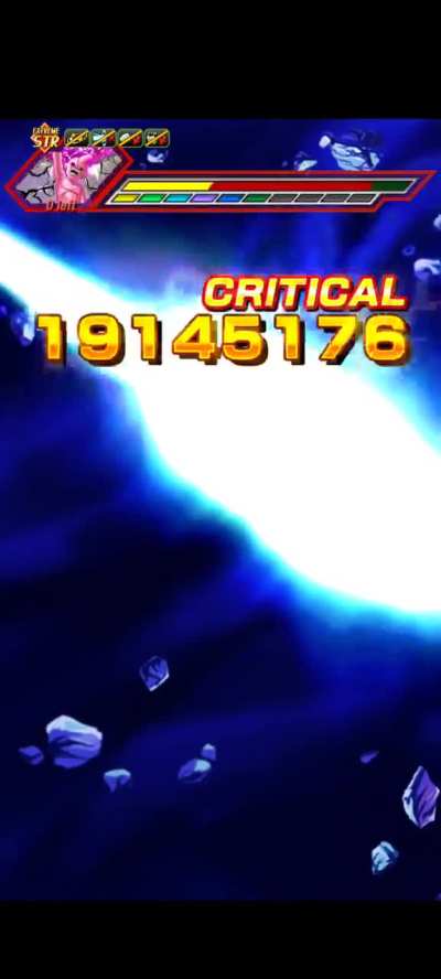 Universal Blue Goku almost solos STR Kid Buu