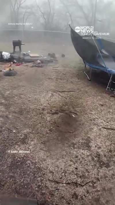 The family brings Dogs inside & Saved him just before the Tornado Hits in Indiana