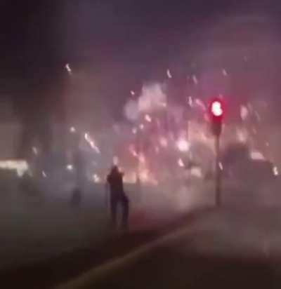 Dutch New Years Eve? Or just another French protest...