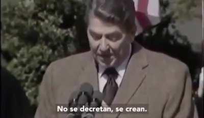 Ronald Reagan citando a Juan Bautista Alberdi, 19 de marzo de 1985.