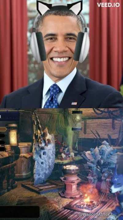 Presidents play Monster Hunter Rise