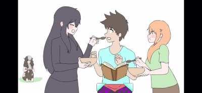 Minecraft Waifu team up