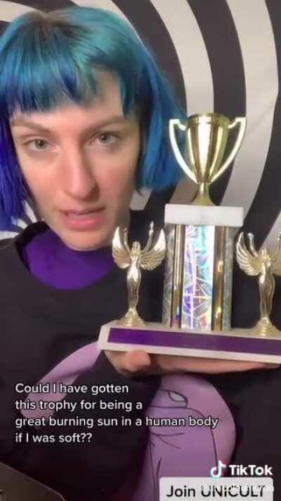 They bought their own trophies, as you do.