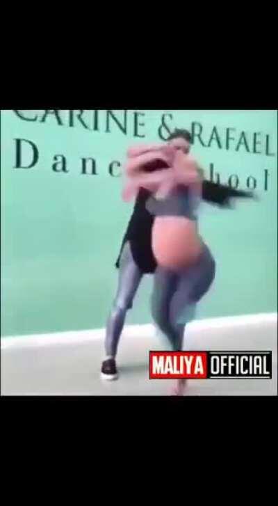 She making scrambled eggs in her womb