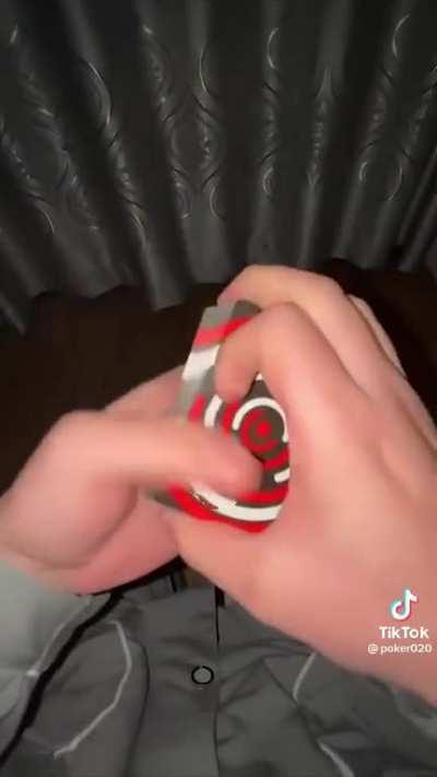 This guy trying out a new deck.