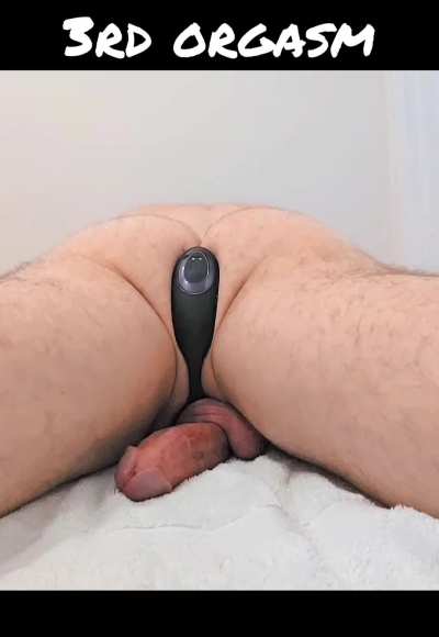 Omg this toy almost broke me! 🥵🤯 moaning, shaking, multiple anal orgasms