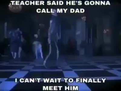 When pyro's dad is still in prison :(