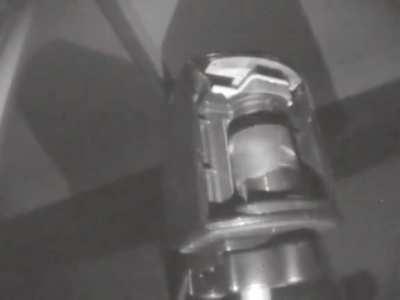 This is what the base station looks like through an IR camera, the front plastic looks invisible but it is In fact still there!