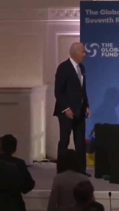 To leave the stage at the United Nations Assembly normally