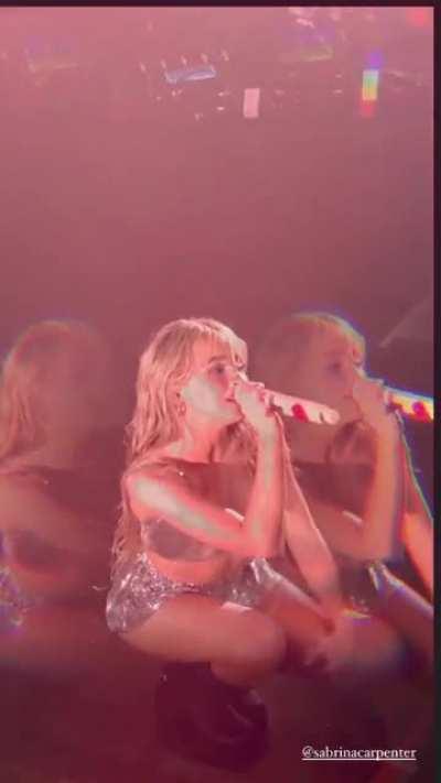 Sabrina Carpenter performing in NYC