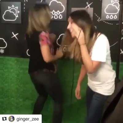 Ginger Zee shaking....