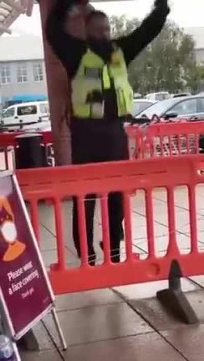 Doing the high jump at work.