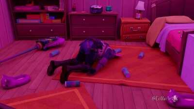 What I asume my main skin does when I'm playing with other skin (Blender)