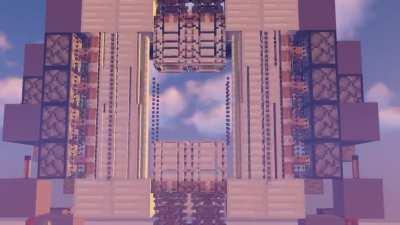 just a normal piston door...