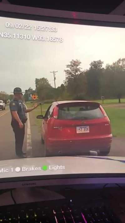 Guy had no warrants but runs out of habit