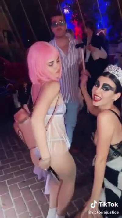 dancing with friends