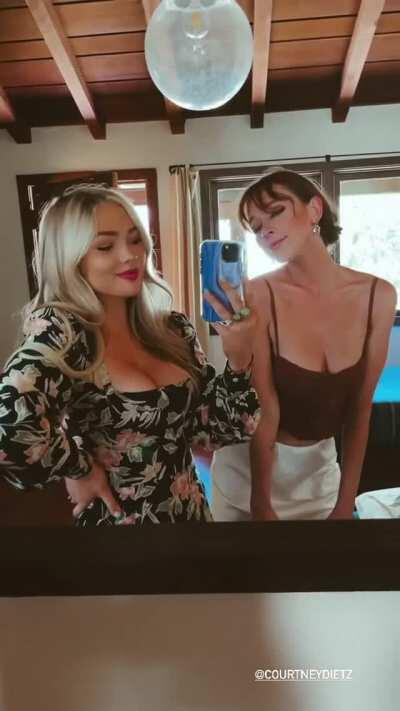 With Courtney