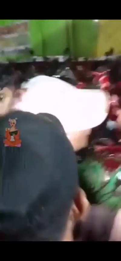 Close up of extreme facial injury