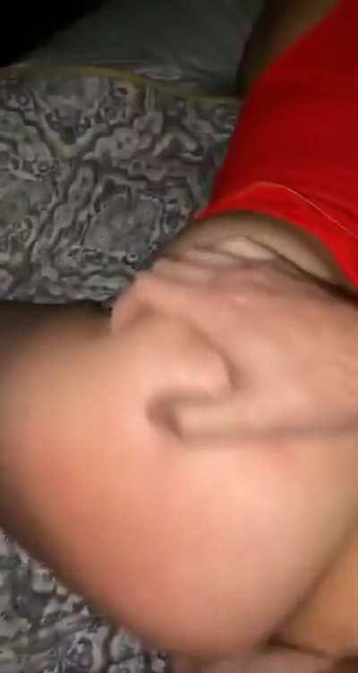 I love bending over for him