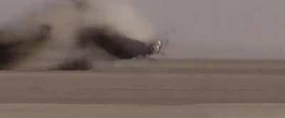 Car going 180-190 mph turns sideways and rolls