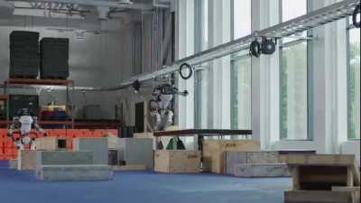 Behind the scenes for people who think the Boston Dynamics video is fake/CGI.