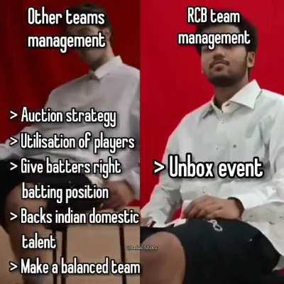RCB for a reason