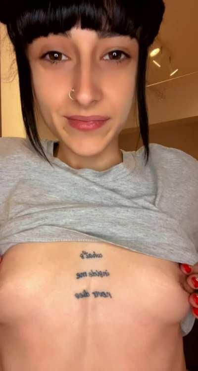 Small boobs gang where you at?