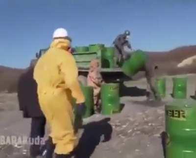 When you. when you. when you spill a barrel of radioactive waste on live television