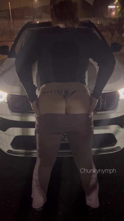 Big ass car, big ass girl