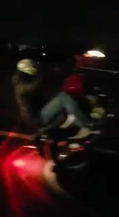 What happens when you combine an idiot and a psycho on the same lane?