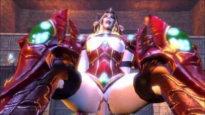 Valeera riding (ScathachAlter) [World of Warcraft]