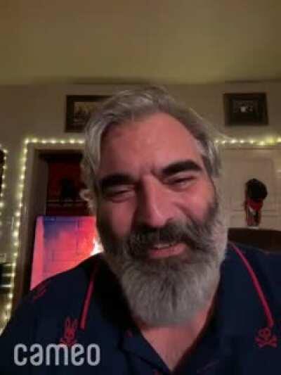 Best present ever from my son - Dutch telling me to keep the faith for Christmas!