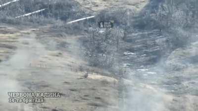 The Russians were in a hurry to go somewhere, but thanks to the 14th brigade of the Chervona Kalina NGU, the final destination turned out to be completely different. Video sped up 2 times