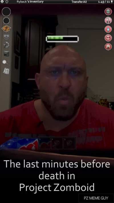 The last minutes before death in Project Zomboid