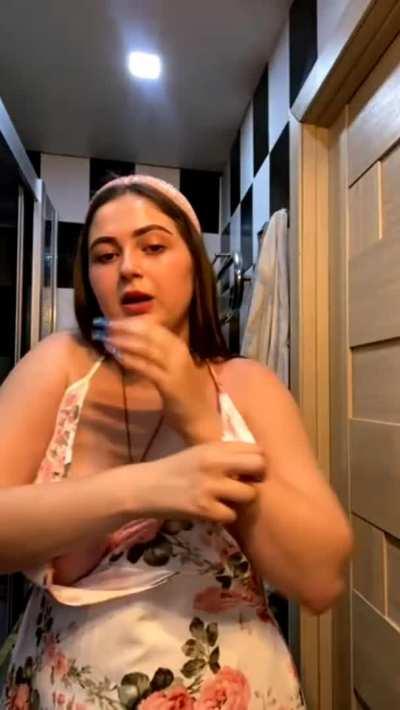 undressing after night out 🥃