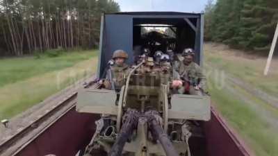 Russian train riding orcs protecting an armored train called 